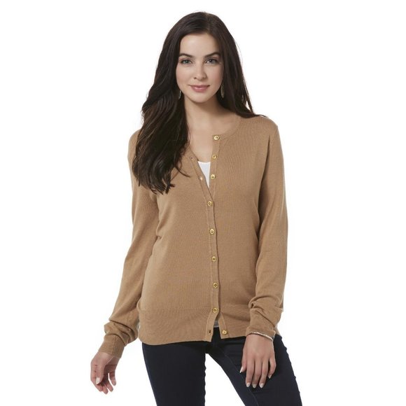 Women's Cardigan Covington Knit Scoop Neck Long Sleeves size M NEW - Picture 1 of 3